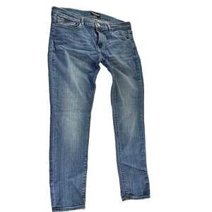 Express Mid Rise Legging Jeans Size 12 Short Medium Wash Slim Leg